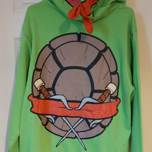 BNWT Teenage Mutant Ninja Turtles Raphael Cosplay Hoodie - Picture 6 of 8